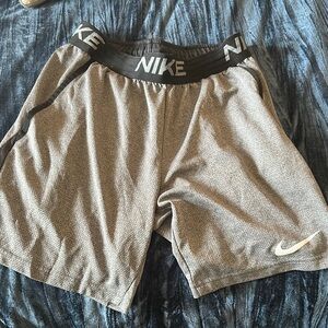 Nike Heathered Gray Training Shorts